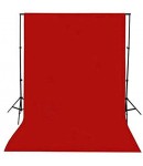 8x12 Feet Background / Backdrop for Photography, TV or Video Production, Reflector, Curtain, Red Color